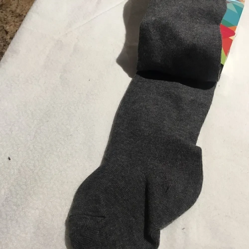 SALE. BUY 3/$10. NWT. Girls Tights Sz. 2. Grey w/Stars